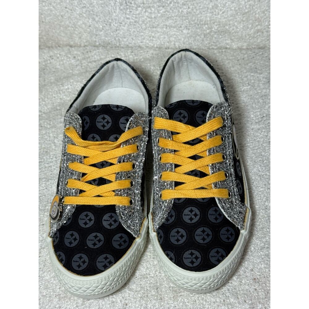 Bradford Exchange 2019 Pittsburg Steelers Canvas Tennis Shoes Size 5